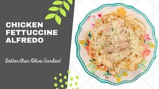 CHICKEN FETTUCCINE ALFREDO // EASY DINNER IDEAS