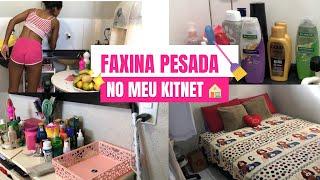 FAXINA NO MEU KITNET | MORANDO SOZINHA 🫧 #faxinanokitnet #kitnet #morandosozinha