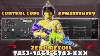 New Update 3.4️Best Sensitivity Code + Control Settings Pubg Mobile/Bgmi Sensitivity 2024