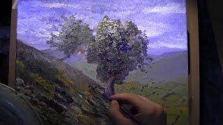 Trees and Hills - Oil painting Lesson