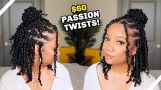 NO CORNROWS NO BRAIDS! $60 PASSION TWISTS CROCHET | TOYOTRESS