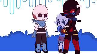 Swap meets Bluescreen/Bluescreen meets Swap || Errorberry & Errorberry ship child || Sans AU