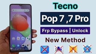 TECNO POP 7 BF6 frp bypass/ how to remove Google account from ALL NEW TECNO without PC  working