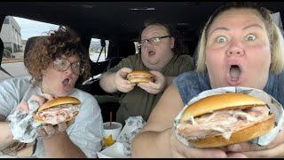 Trying Hardees Hot Ham & Cheeses w/ Crystal and Gem