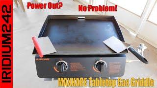 Prepper Emergency Cooking: MaxKare Tabletop Gas Griddle!