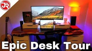 Epic Desk Tour JrTech - Brand New Late 2018 Desk Setup