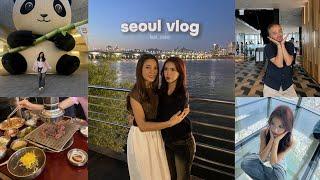 Seoul vlog feat. sister: kpop concert, JYP, SM entertainment, Lotte Tower, korean bbq