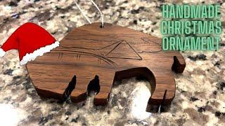 Making a Wooden Christmas Ornament Using Black Walnut