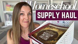 BACK TO HOMESCHOOL SHOPPING + SUPPLY HAUL 