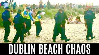 IRELAND - DUBLIN BEACH TERROR. DRUNKEN MASS BRAWLING, DRUNKEN MOBS CAUSE CHAOS