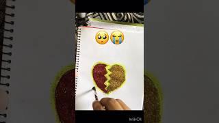 My broken heart  #art #tiktok #craft #heartbroken #diy #shorts #youtubeshorts