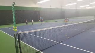 Matei's backhand training