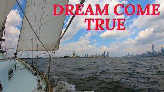 SAILING TO NEW YORK CITY, Anchoring Next To The Statue Of Liberty Ep74