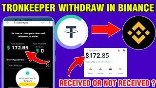 TronKeeper Usdt Withdraw In Binance TronKeeper Mining Bot Withdraw | TronKeeper Usdt Withdrawal