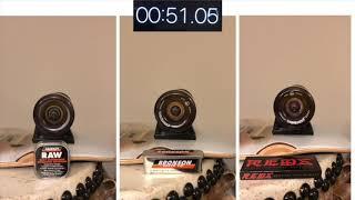 Skateboard bearing comparison: Reds, RAW, G3