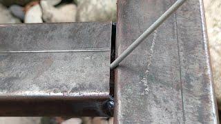 not many know the two tricks of welding large gaps on a square tube