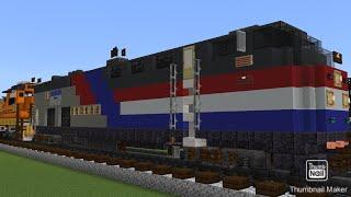 Minecraft Amtrak 160 GE Genesis Locomotive Tutorial Updated Build!