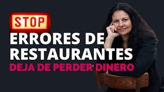  5 ERRORES de gestión y marketing que NO puedes cometer en tu restaurante si NO quieres fracasar.