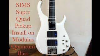 How To Install Sims Super Quad Pickup on Modulus Quantum Bass Guitar