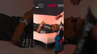 A Quick Lie Down For Lewis After His 198th Career Podium 