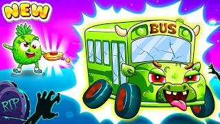 Zombies On The Bus Song ‍️ Scary Zombie Bus Is Coming  | Yum Yum English Kids Songs