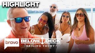 Captain Glenn Welcomes The First Guests of The Season | Below Deck Sailing Yacht (S5 E1) | Bravo