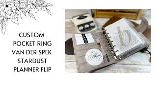 Custom Pocket Ring Van Der Spek Stardust Planner Flip