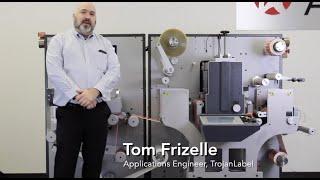 Demonstration of the TrojanLabel T4 All-in-One Digital Label Finishing Press