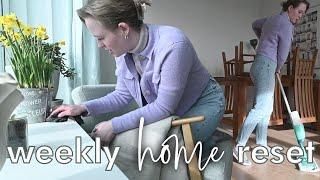 Weekly home reset routine | Flylady weekly home blessing, slow living vlog