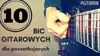 10 łatwych BIĆ GITAROWYCH dla początkujących - podstawowe bicia na gitarę - SCHEMATY