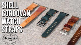 Shell Cordovan Leather Watch Bands