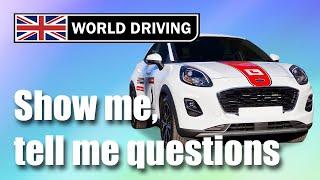 Show Me, Tell Me Questions 2025: UK driving test questions