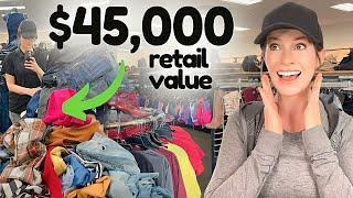 I Found $45,000 Worth Of Clothes - My Most INSANE Thrift Haul Ever