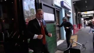 Andrew Bolt attacked by protesters at Carlton book launch