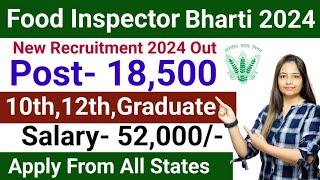 FCI RECRUITMENT 2024 Out | FOOD DEPARTMENT RECRUITMENT 2024|FCI  2024|GOVT JOBS Sep 2024