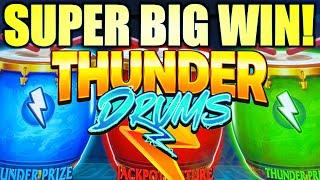 SUPER BIG WIN! LOVING THESE DRUMS!!  THUNDER DRUMS (LEAPING LIONS) Slot Machine (LIGHT & WONDER)