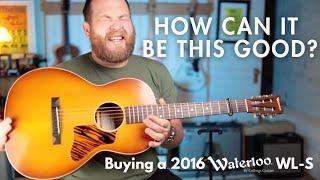 Buying a 2016 Waterloo WL-S made by @CollingsGuitars I I can't put this guitar down.