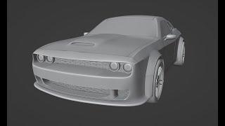 Modelling Dodge Challenger (Part I)