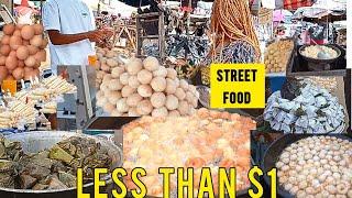 CHEAP and TASTY STREET FOOD under $1 | Nigeria Street Food in Ibadan, price of street food