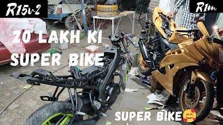 R15 V2 convert into R1m super bike || 20 lakh ki super bike || Bike modification