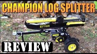 CHAMPION 27 TON LOG SPLITTER REVIEW