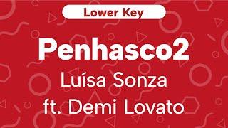 Karaoke Penhasco2  - Luísa Sonza ft. Demi Lovato | Lower Key (Cover)