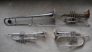 Flugelhorn, Cornet, Trumpet and Trombone: A Comparison