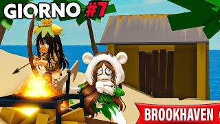 SOPRAVVIVO 7 GIORNI IN UN ISOLA DESERTA SU BROOKHAVEN ROBLOX!