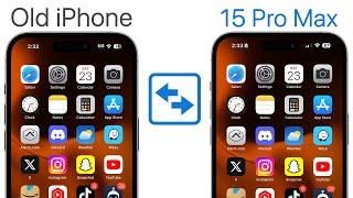 How To Transfer All Data From Old iPhone to New iPhone 15