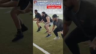 #COWBOYS O-LINE  GRINDING BEFORE TRAINING CAMP!  Terence Steele, Brock Hoffman, & Others!  #NFL