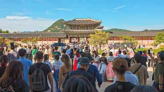 Chuseok Holiday Walking Bukchon, Samcheong-dong, Gyeongbokgung Palace | 4K HDR