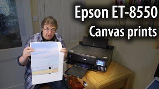 Epson ET 8550 canvas printing. Using Epson Print Layout for an A3+ gallery wrap canvas print