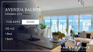 $1,600 One bedroom furnished apartment for rent located on Avenida Balboa