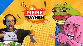 Meme Mayhem is a fantastically fun rogue lite drafting game